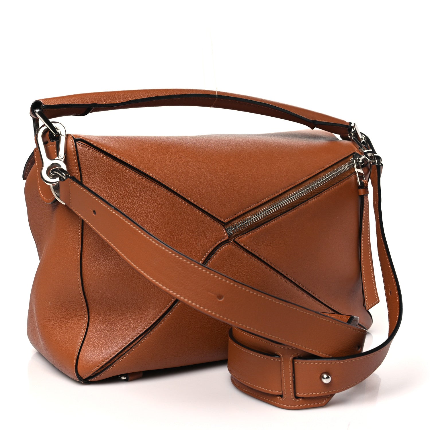 Loewe Calfskin Large Puzzle Bag Tan 3 of 12