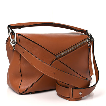 Loewe Calfskin Large Puzzle Bag Tan 3 of 12