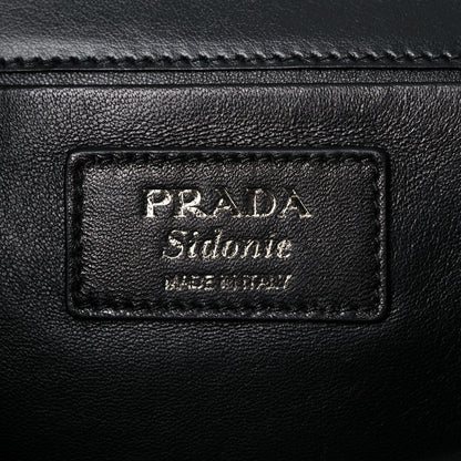 Prada City Calfskin Sidonie Shoulder Bag Black 6 of 9