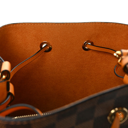 Louis Vuitton Damier Ebene Neonoe MM Safran 13 of 14