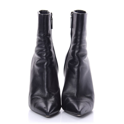 Saint Laurent Sheepskin Opyum Ankle Boots 39 Black 2 of 10