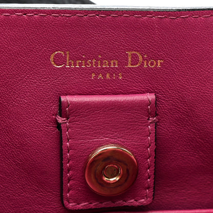 Christian Dior Bullcalf Small Diorissimo Tote Black Rose Indien 6 of 12