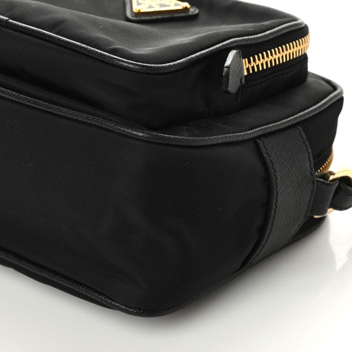 Prada Nylon Saffiano Double Zip Camera Bag Black 6 of 9