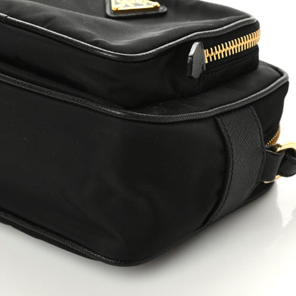 Prada Nylon Saffiano Double Zip Camera Bag Black 6 of 9