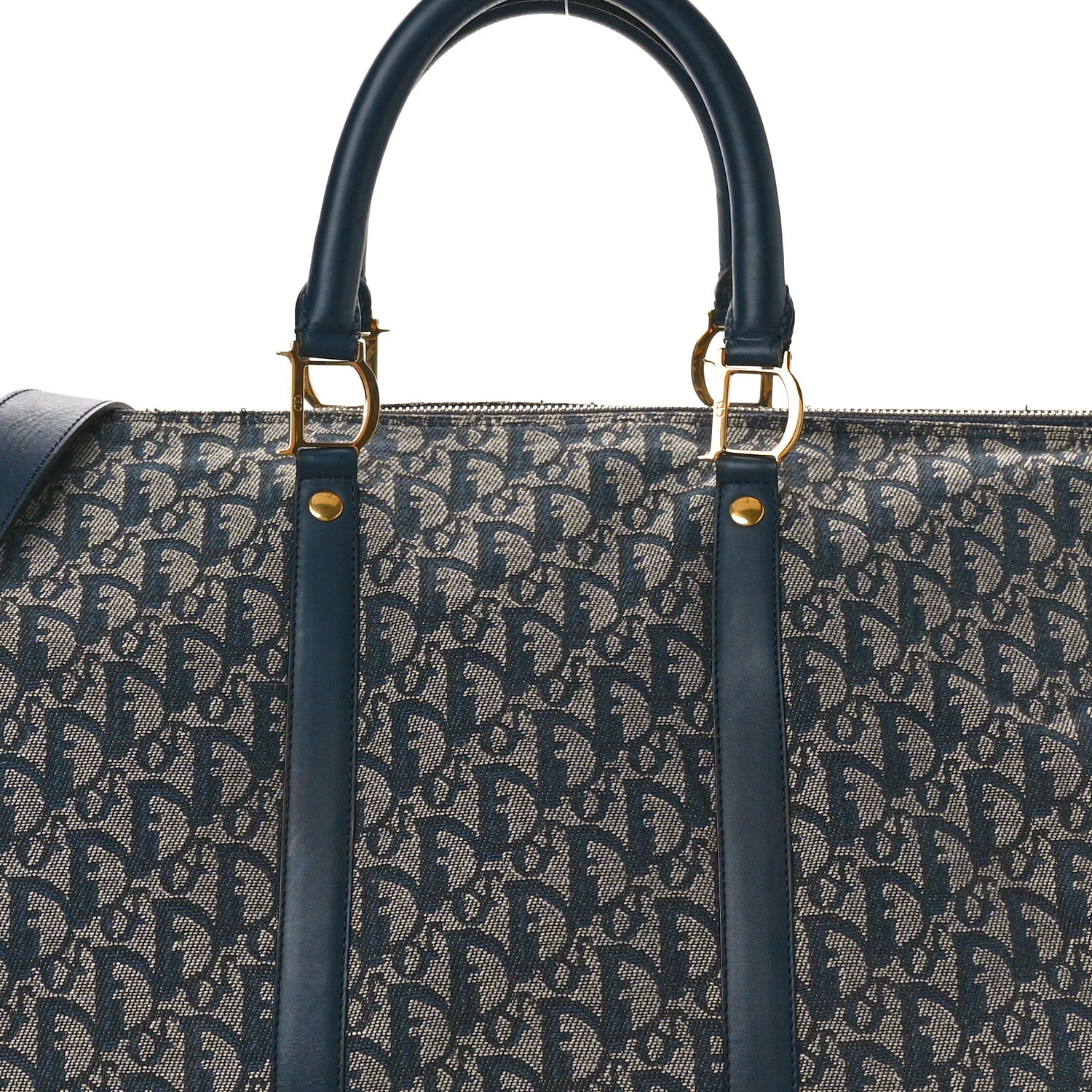 Christian Dior Monogram Boston Navy Blue 7 of 16