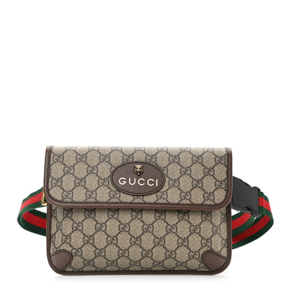 Gucci GG Supreme Monogram Neo Vintage Web Belt Bag Brown 1 of 10