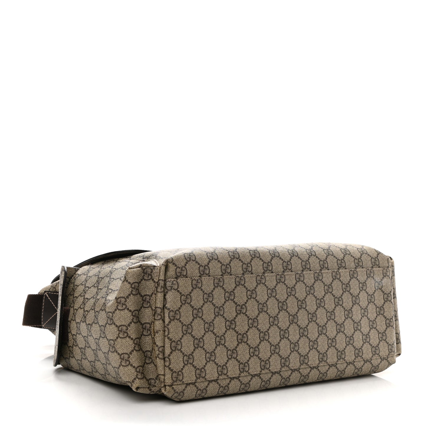 GG Plus Monogram Messenger Diaper Bag Dark Brown