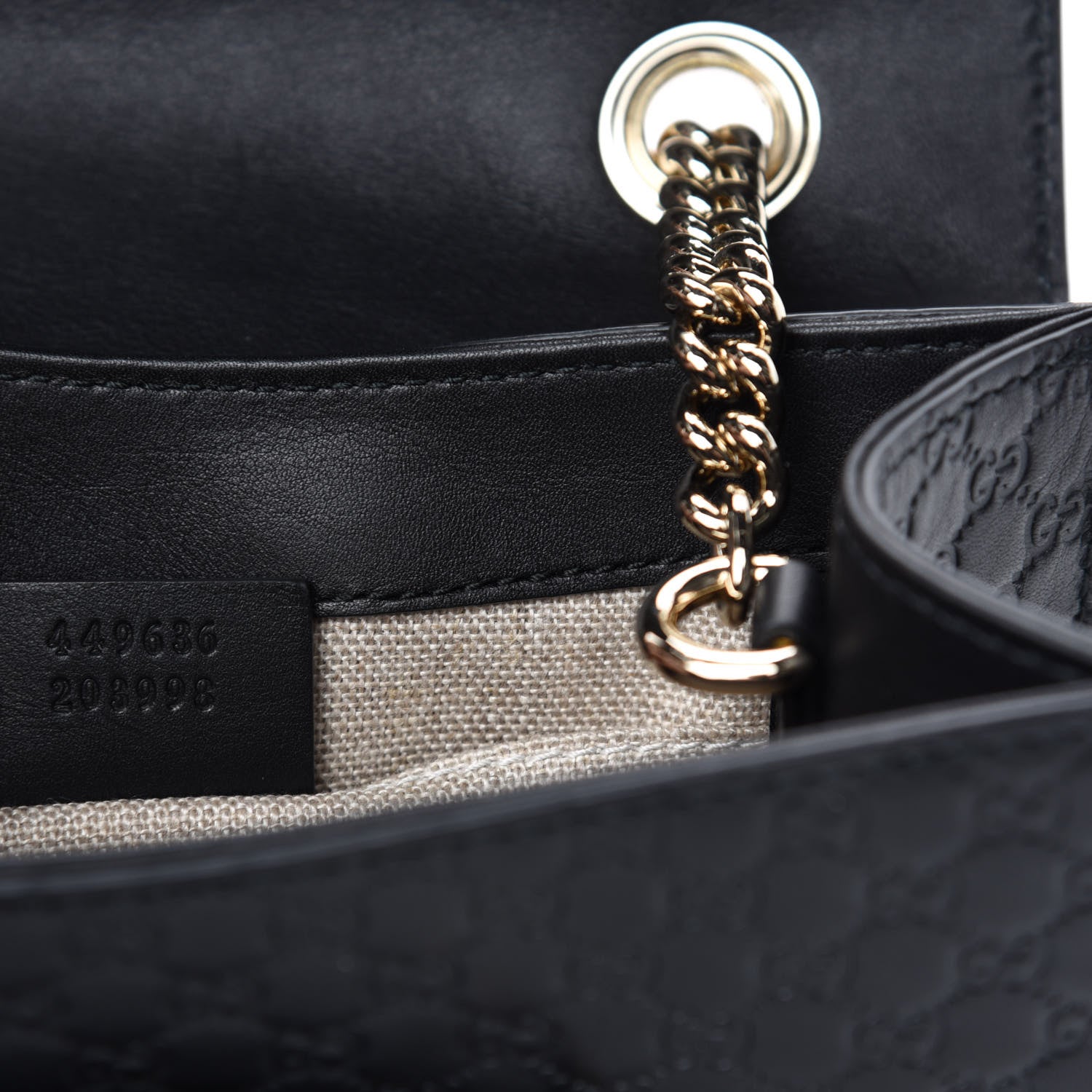 Gucci Microguccissima Mini Emily Shoulder Bag Black 9 of 10