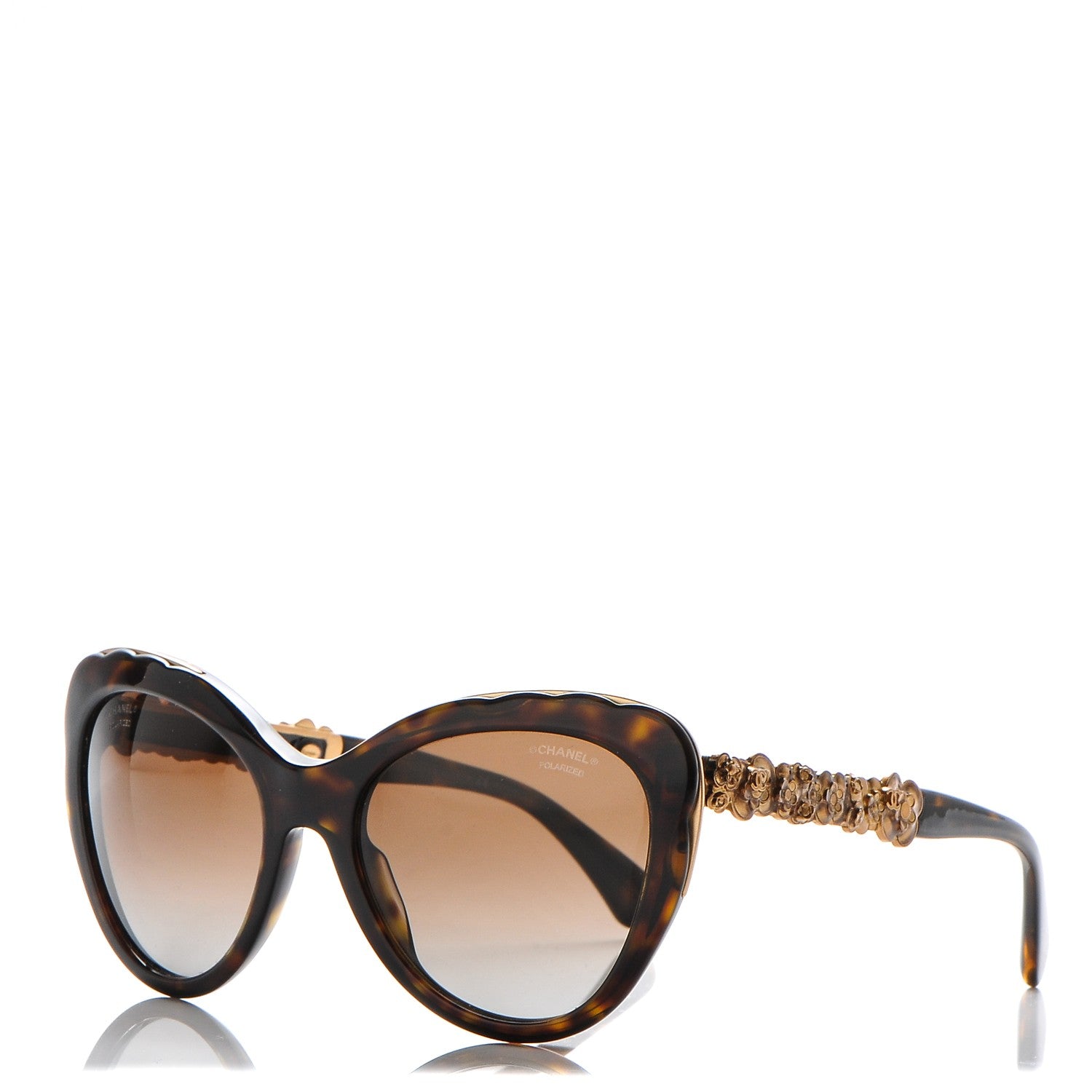 Chanel Bijou Cat Eye Sunglasses 5354 Tortoise 1 of 8