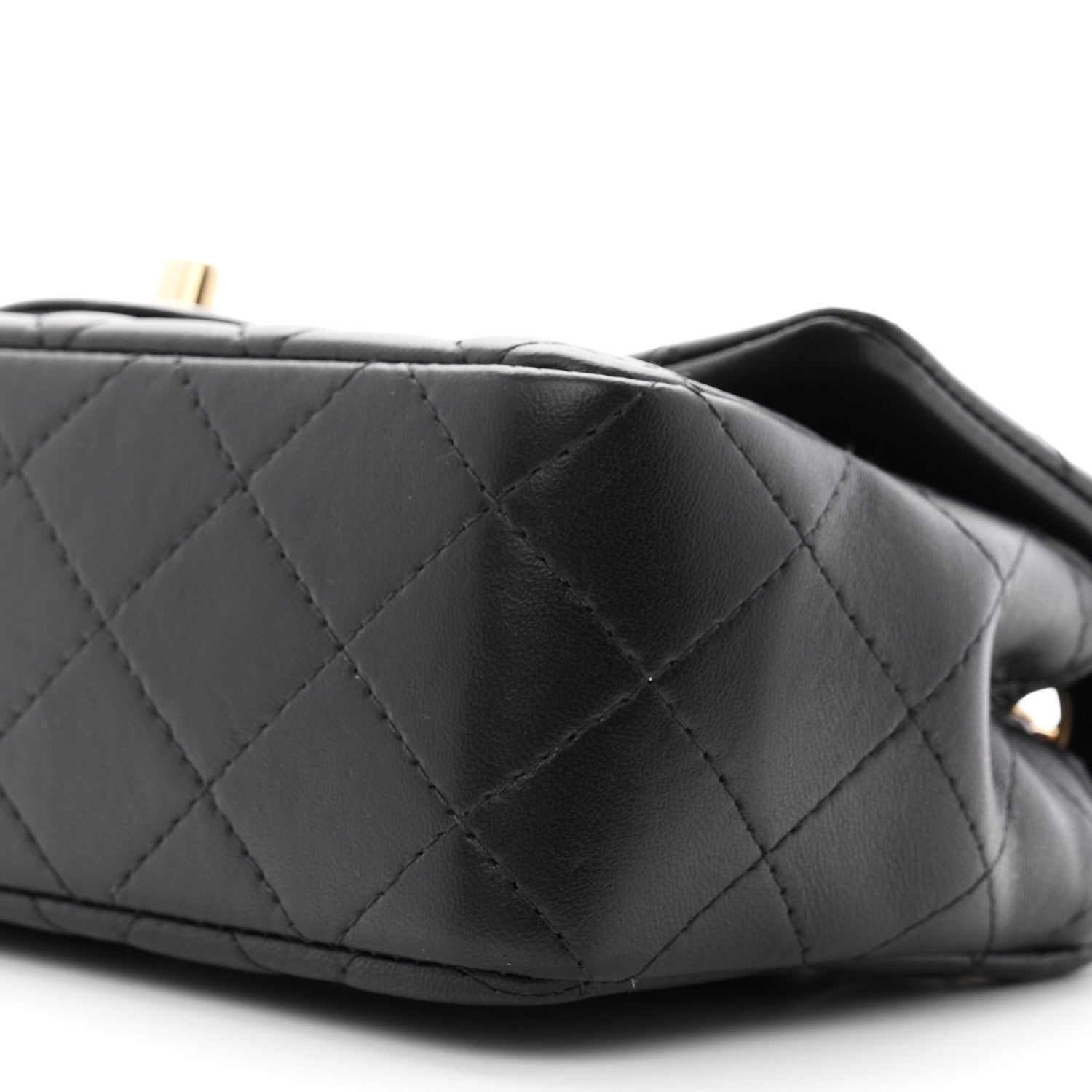 Chanel Lambskin Quilted Mini Rectangular Flap Black 10 of 11