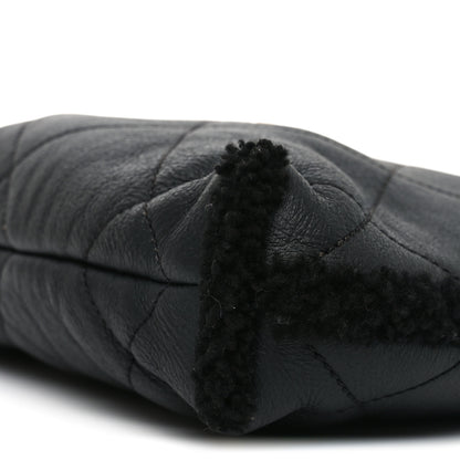 Chanel Aged Lambskin Shearling Quilted Small Chanel 22 Black 11 of 11