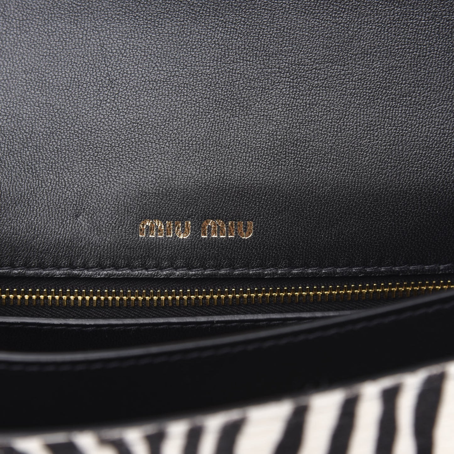 Cavallino Pony Hair Shoulder Bag White Black
