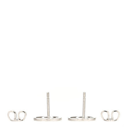 Gucci 18K White Gold GG Tissue Stud Earrings 3 of 5