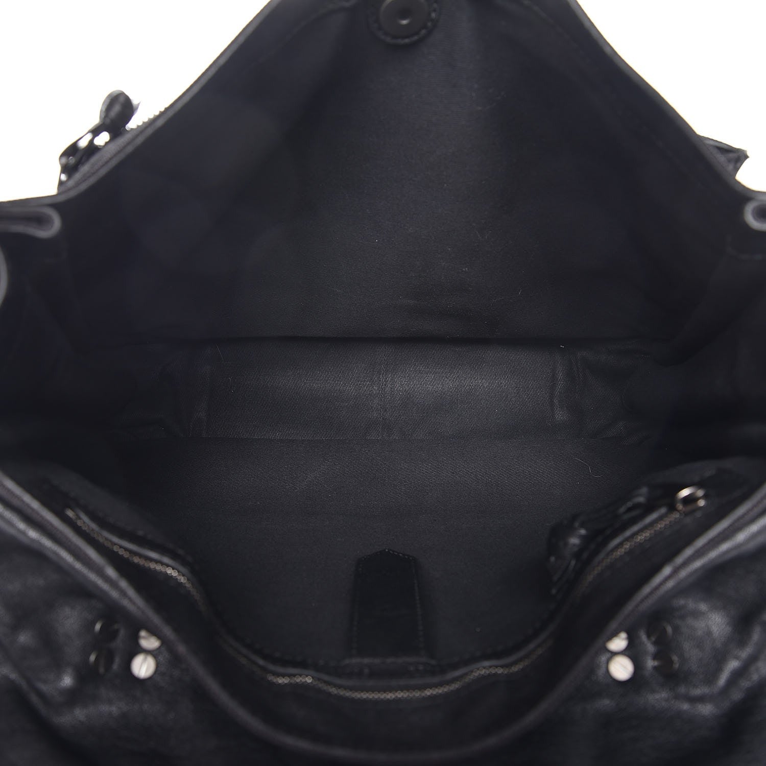 Proenza Schouler Lambskin Nylon Extra Large PS1 Satchel Black 6 of 17