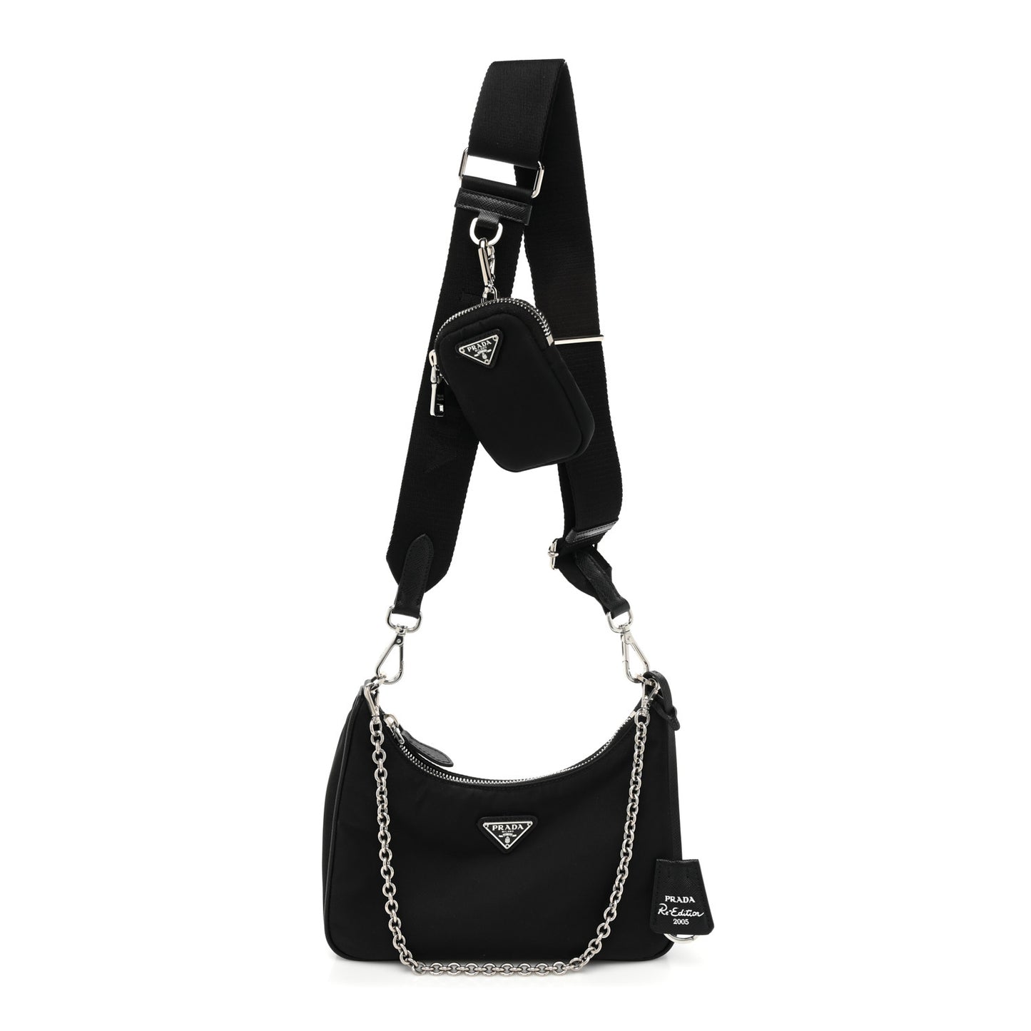 Nylon Re-Edition 2005 Shoulder Bag Black