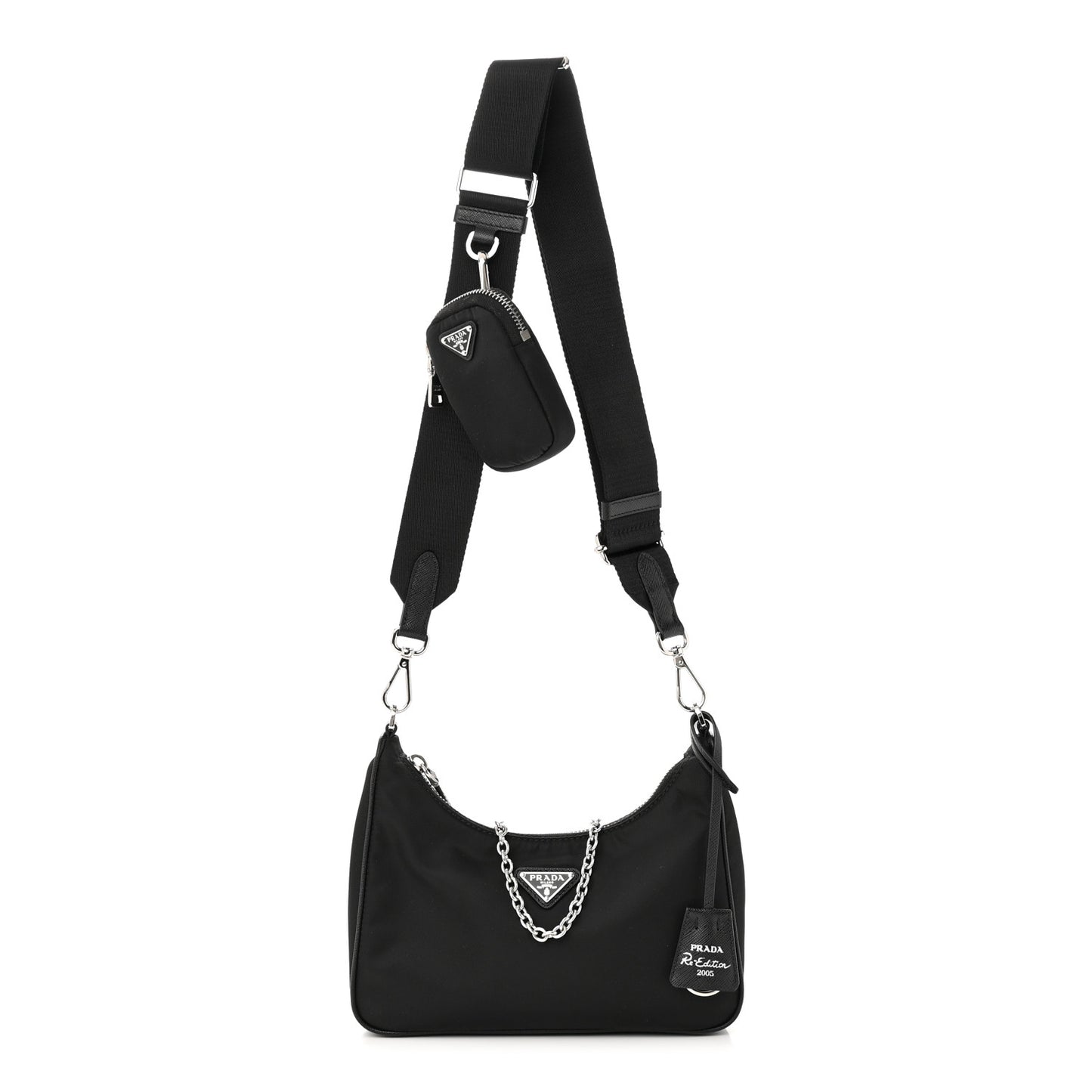 Nylon Re-Edition 2005 Shoulder Bag Black