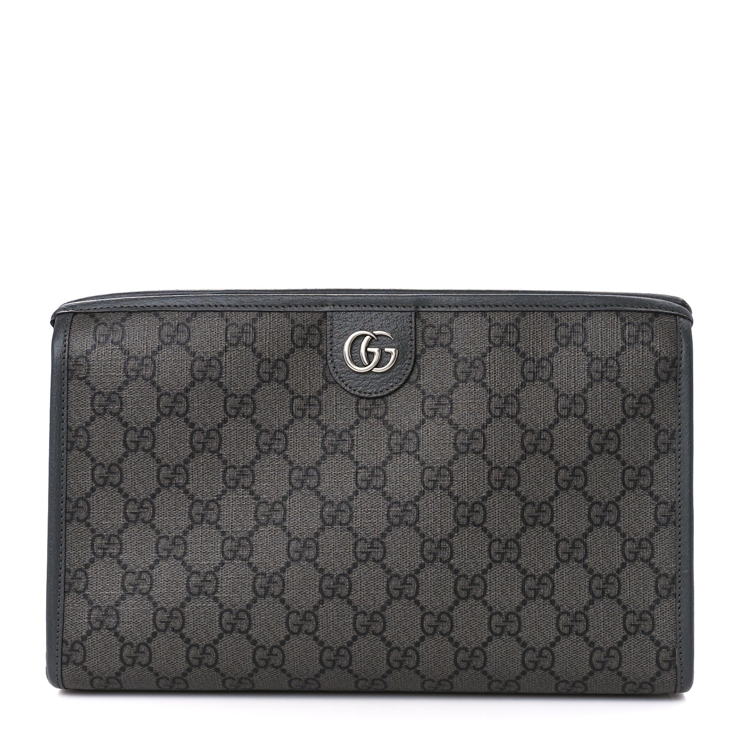 GG Supreme Monogram Ophidia GG Toiletry Case Grey Black
