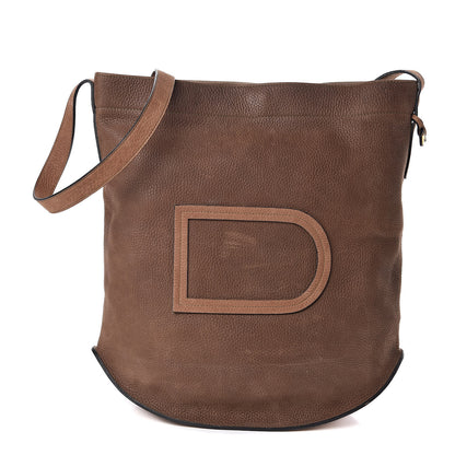 Delvaux Nubuck Le Pin Shoulder Bag Brown 1 of 9