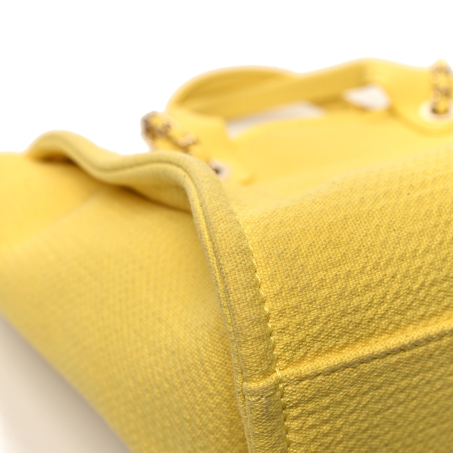 Mixed Fibers Small Deauville Tote Yellow