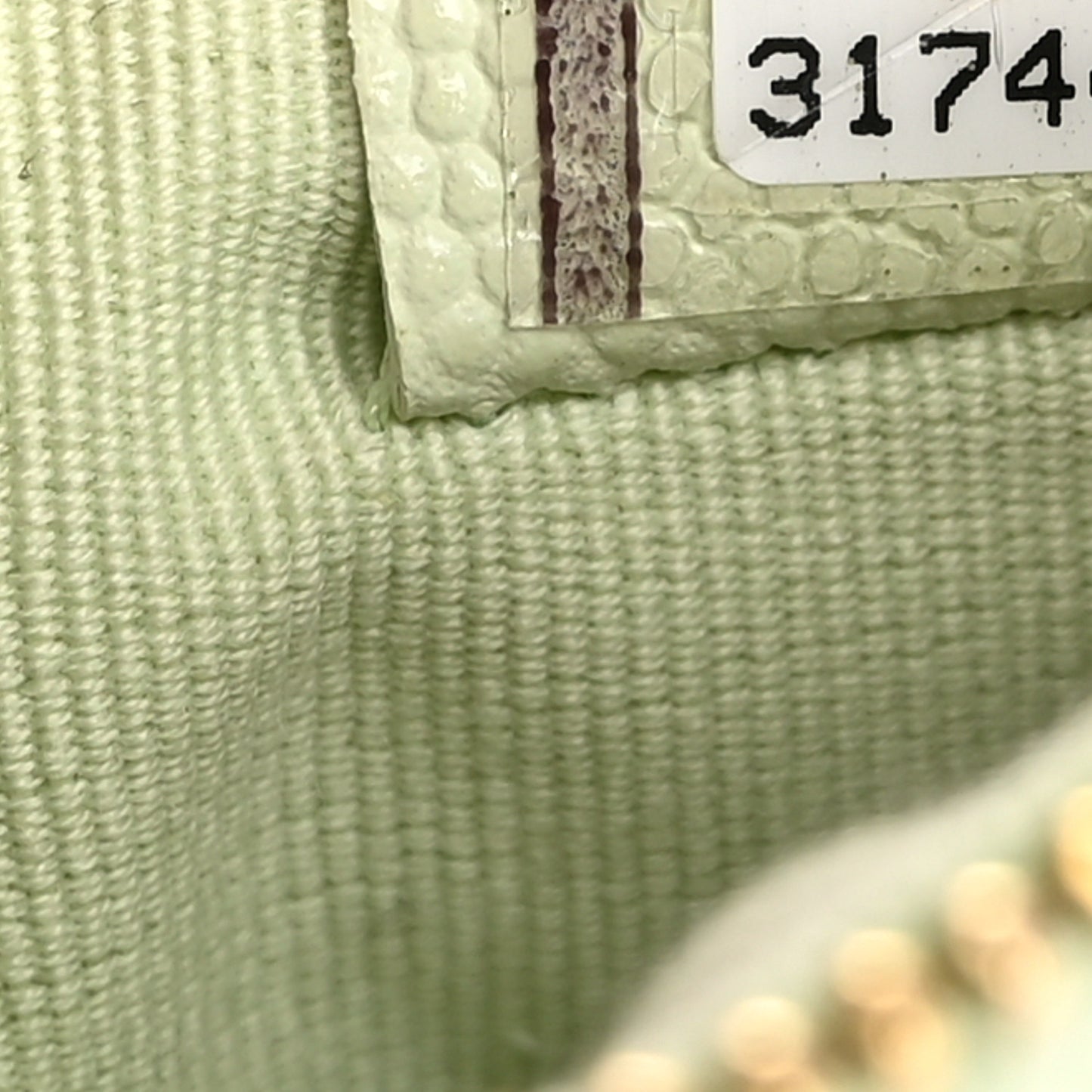 Caviar Quilted Small Cosmetic Case Light Green