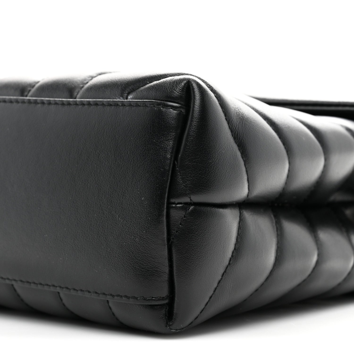 Saint Laurent Calfskin Y Quilted Monogram Small Loulou Chain Satchel Black 10 of 10