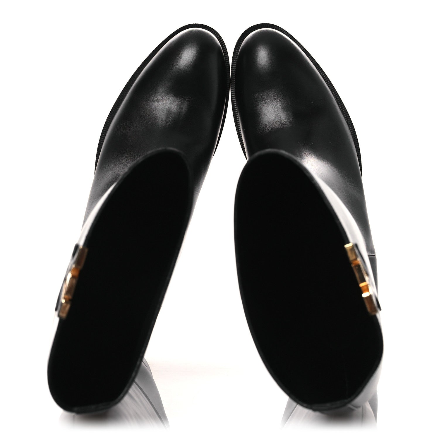 Louis Vuitton Calfskin LV Amiral High Boot 39.5 Black 1800346