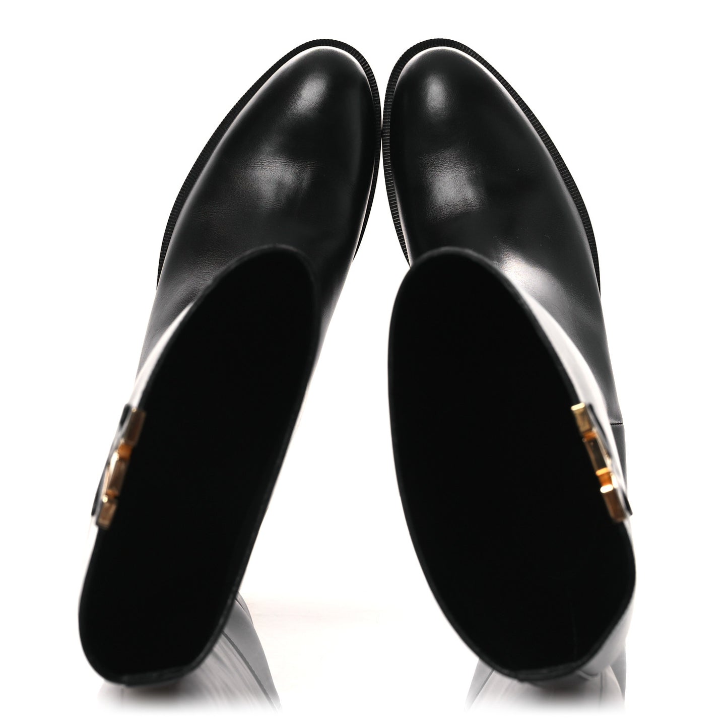 Calfskin LV Amiral High Boot 39.5 Black