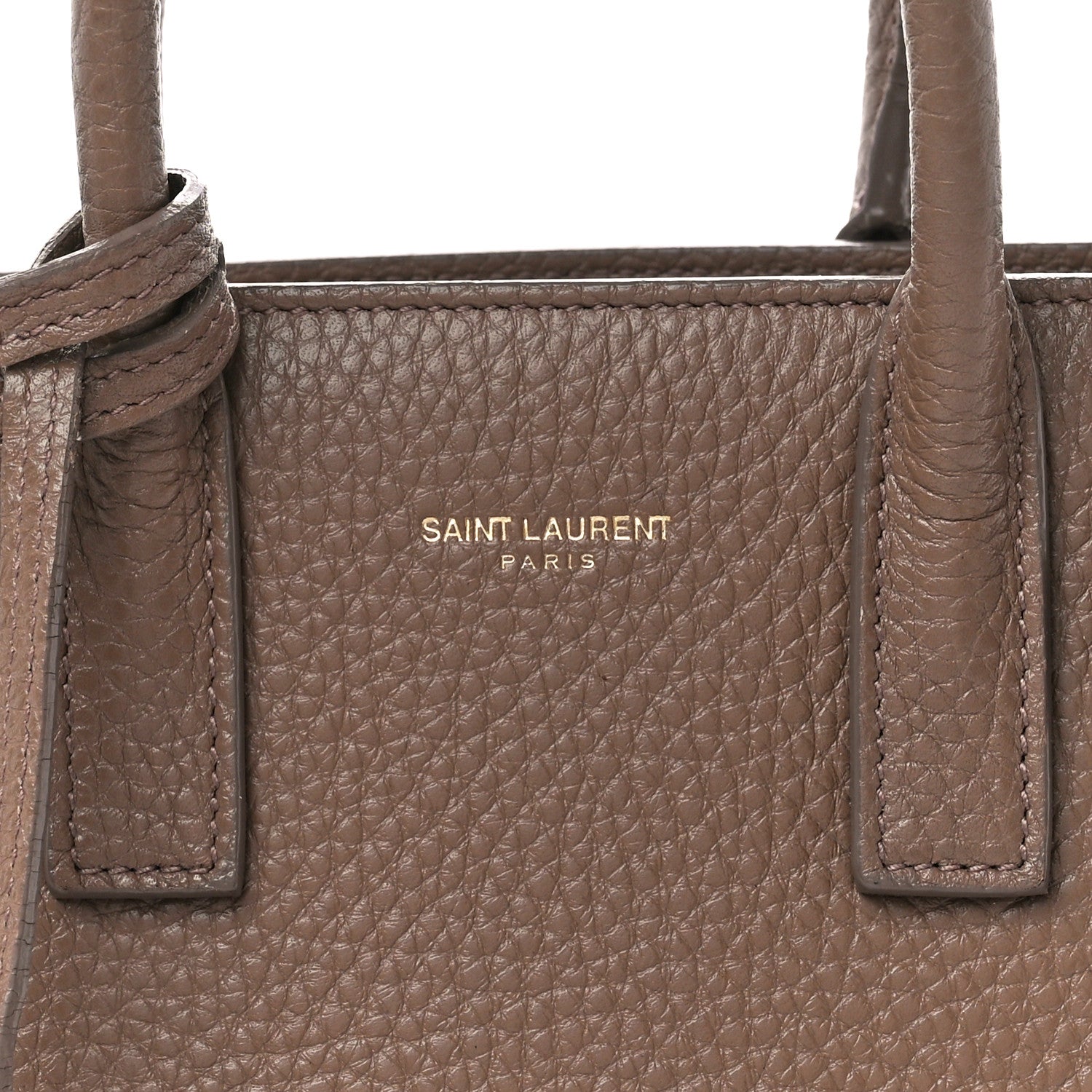 Saint Laurent Grained Calfskin Nano Sac De Jour Poudre Taupe 7 of 16