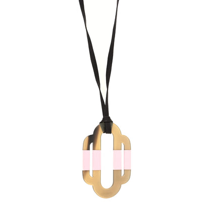 Hermes Buffalo Horn Lacquer Attelage Pendant Necklace 1 of 5