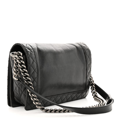 Chanel Calfskin New Medium Boy Reverso Flap Black 3 of 12