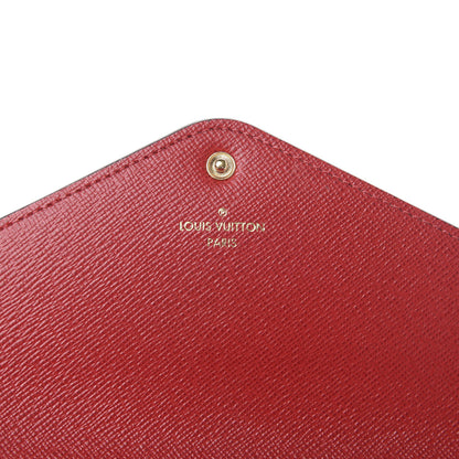 Louis Vuitton Damier Ebene Josephine Wallet Red 5 of 10