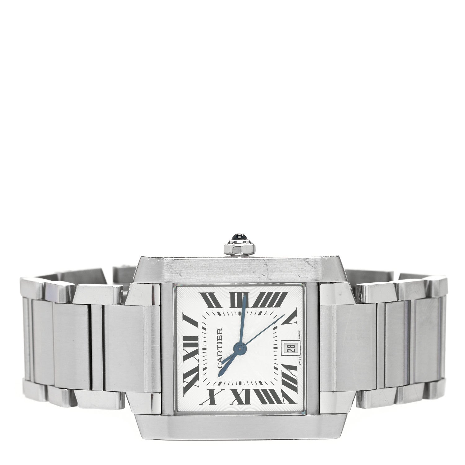 Cartier Stainless Steel 28mm Tank Francaise Automatic Watch 2 of 5