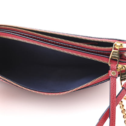 Louis Vuitton Empreinte Double Zip Pochette Cherry Berry 6 of 13