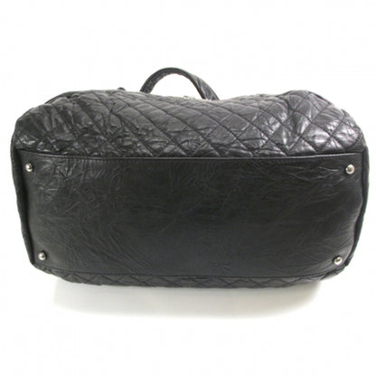 Chanel HANEL Aged Calfskin Coco Rider Bowling Bag Black 5 of 11
