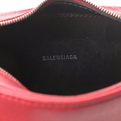 Balenciaga Calfskin Logo XS Everyday Camera Bag Rouge Lantern Black 6 of 14