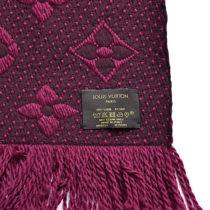 Louis Vuitton Wool Silk Logomania Scarf Cherry 4 of 4