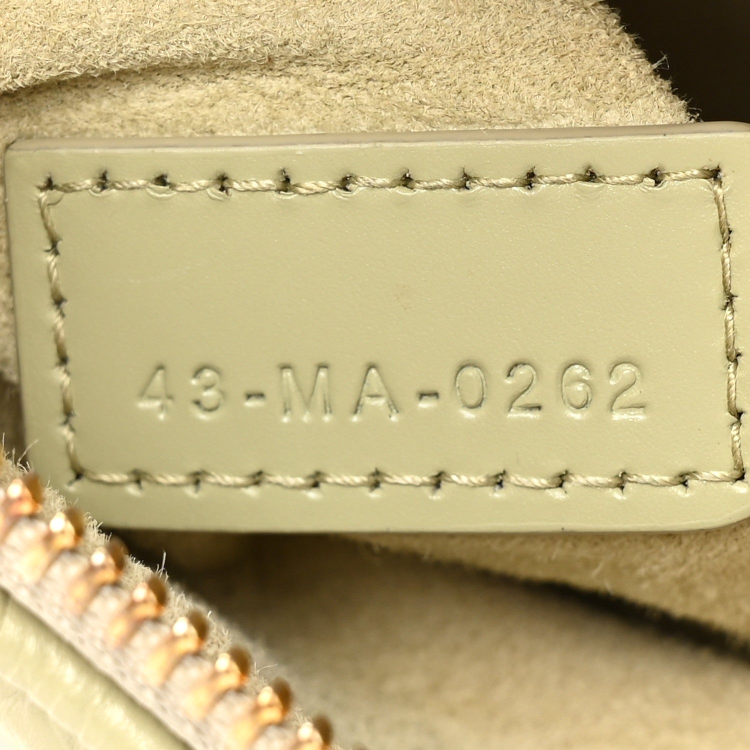 Christian Dior Calfskin Cannage Caro Pouch Desert Sage 7 of 11