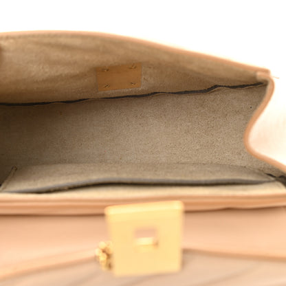 Chloe Calfskin Quilted Mini Drew Bijou Shoulder Bag Pearl Beige 4 of 9