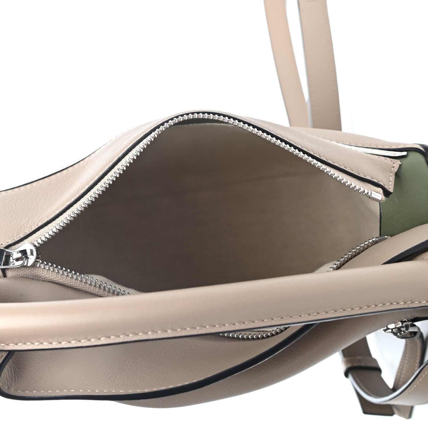 Loewe Calfskin Medium Puzzle Bag Sand Avocado Green 4 of 4