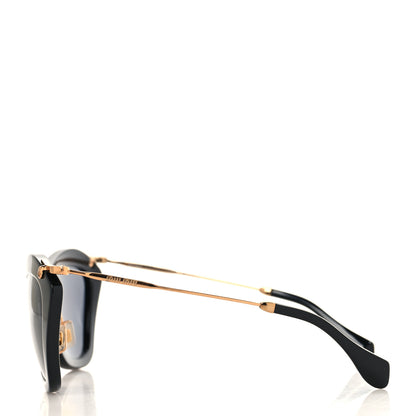 Miu Miu Acetate Metal Cat Eye Sunglasses SMU10N Black 3 of 7