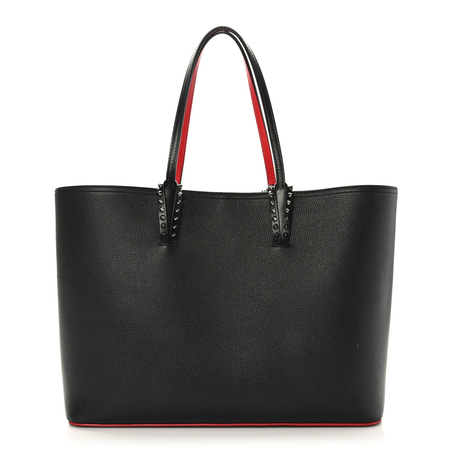 Calfskin Spikes East West Cabata Tote Black