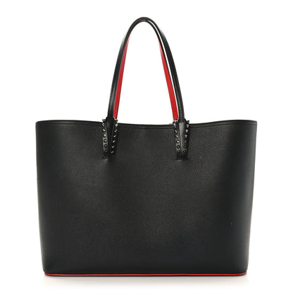 Christian Louboutin Calfskin Spikes East West Cabata Tote Black 1 of 10