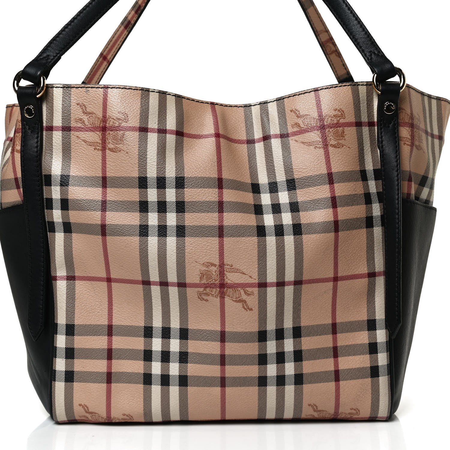 Burberry Haymarket Check Small Canterbury Tote Black 8 of 14