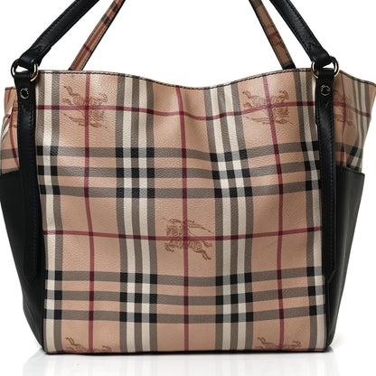 Burberry Haymarket Check Small Canterbury Tote Black 8 of 14