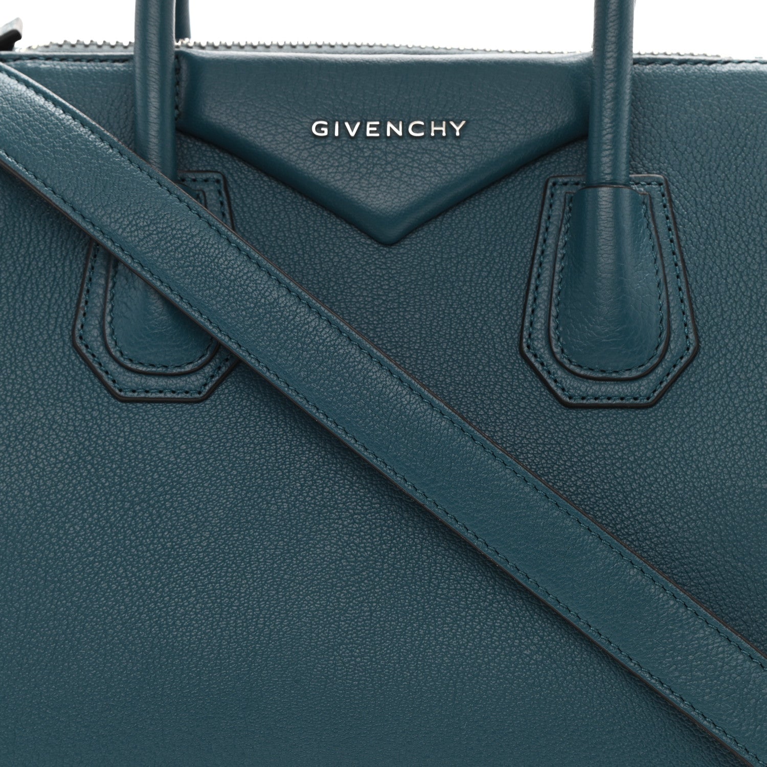 Givenchy Sugar Goatskin Small Antigona Oil Blue 9 of 10