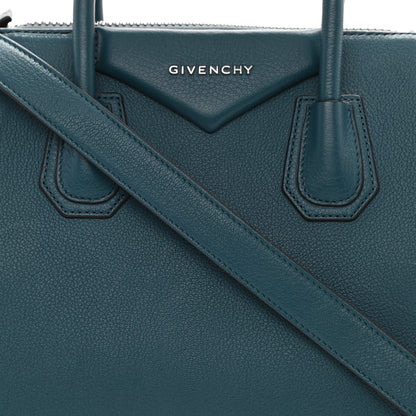 Givenchy Sugar Goatskin Small Antigona Oil Blue 9 of 10