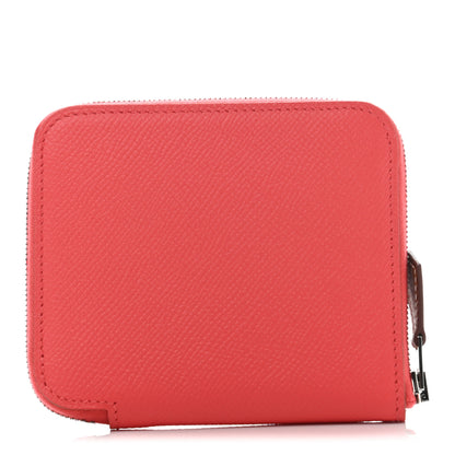 Hermes Epsom Silk'in Compact Wallet Rose Jaipur 1 of 7