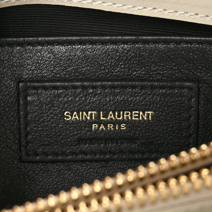 Saint Laurent Calfskin Y Quilted Monogram Small Loulou Chain Satchel Crema Soft 7 of 10