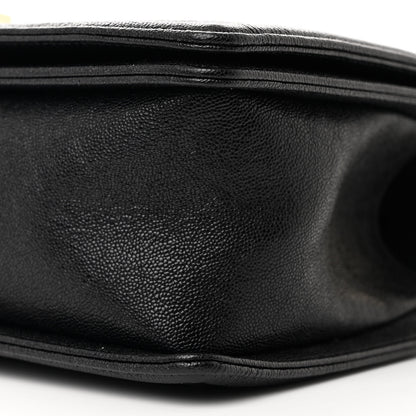 Chanel Caviar Chevron Quilted Medium Boy Flap Black 10 of 10