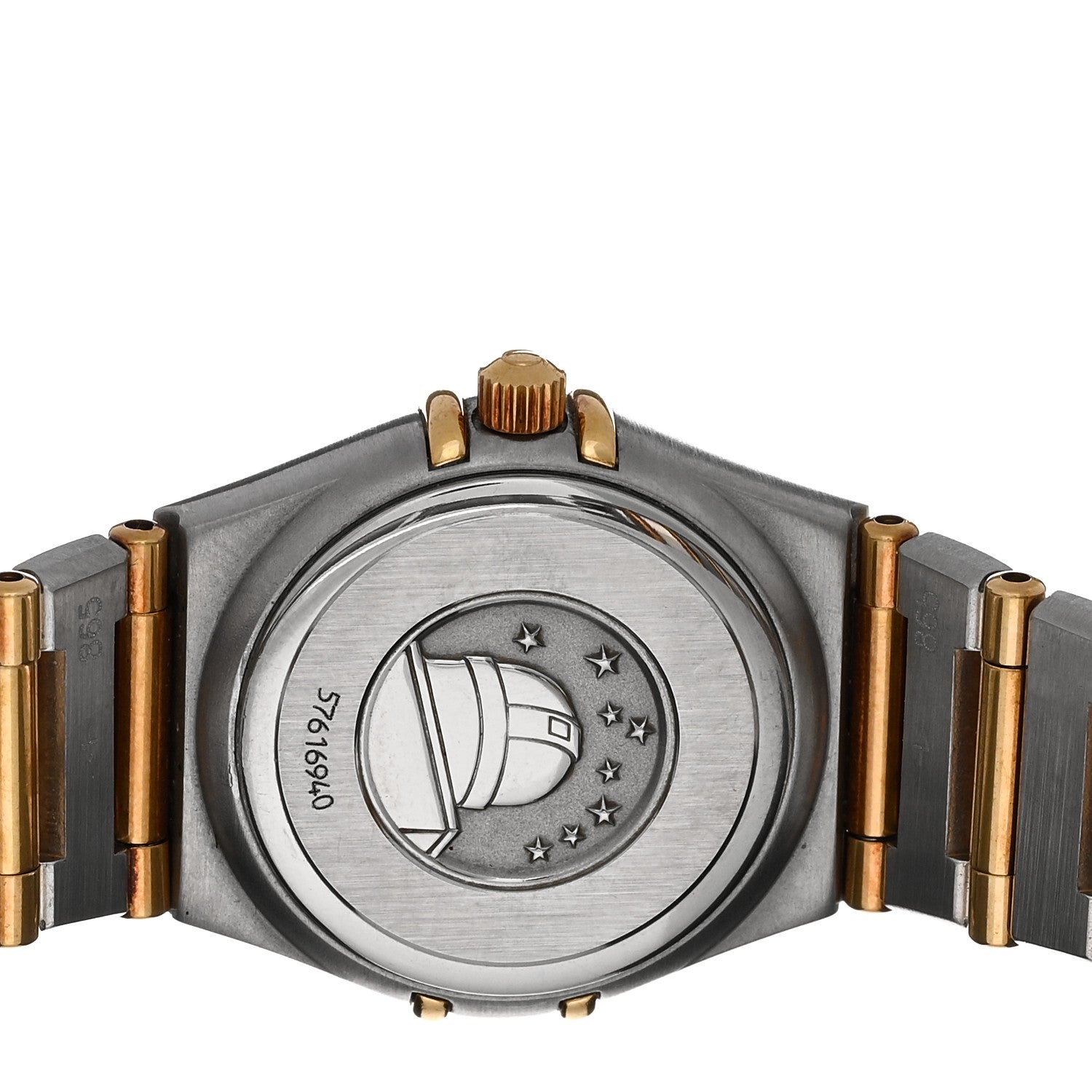 Omega Stainless Steel 18K Yellow Gold Mother of Pearl 22mm Constellation Quartz Watch 5066509 4 of 4